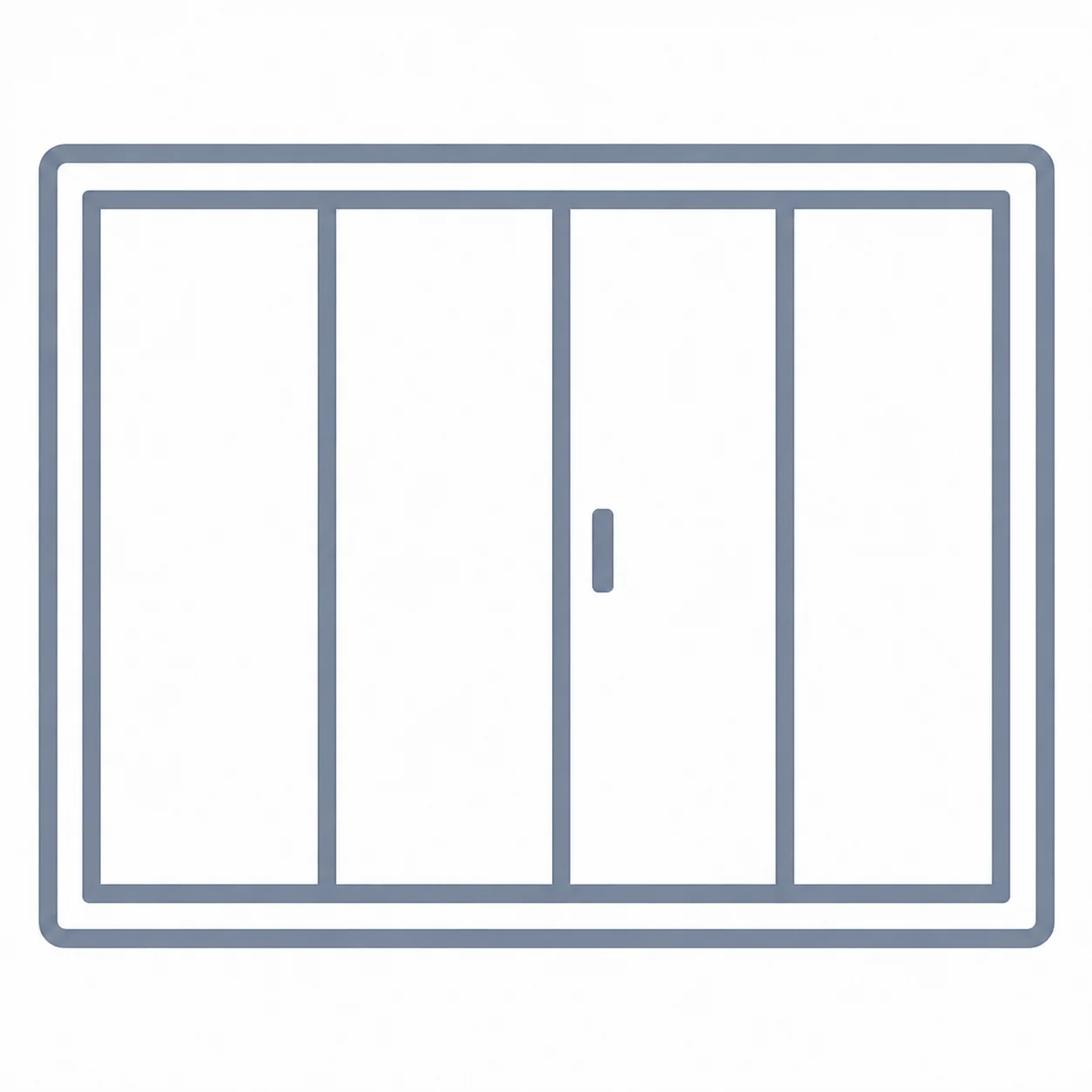 4-Panel Sliding Patio Doors