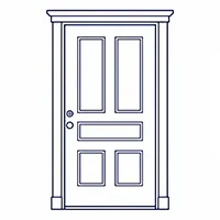 Inscribed Panel Designs Fiberglass Doors