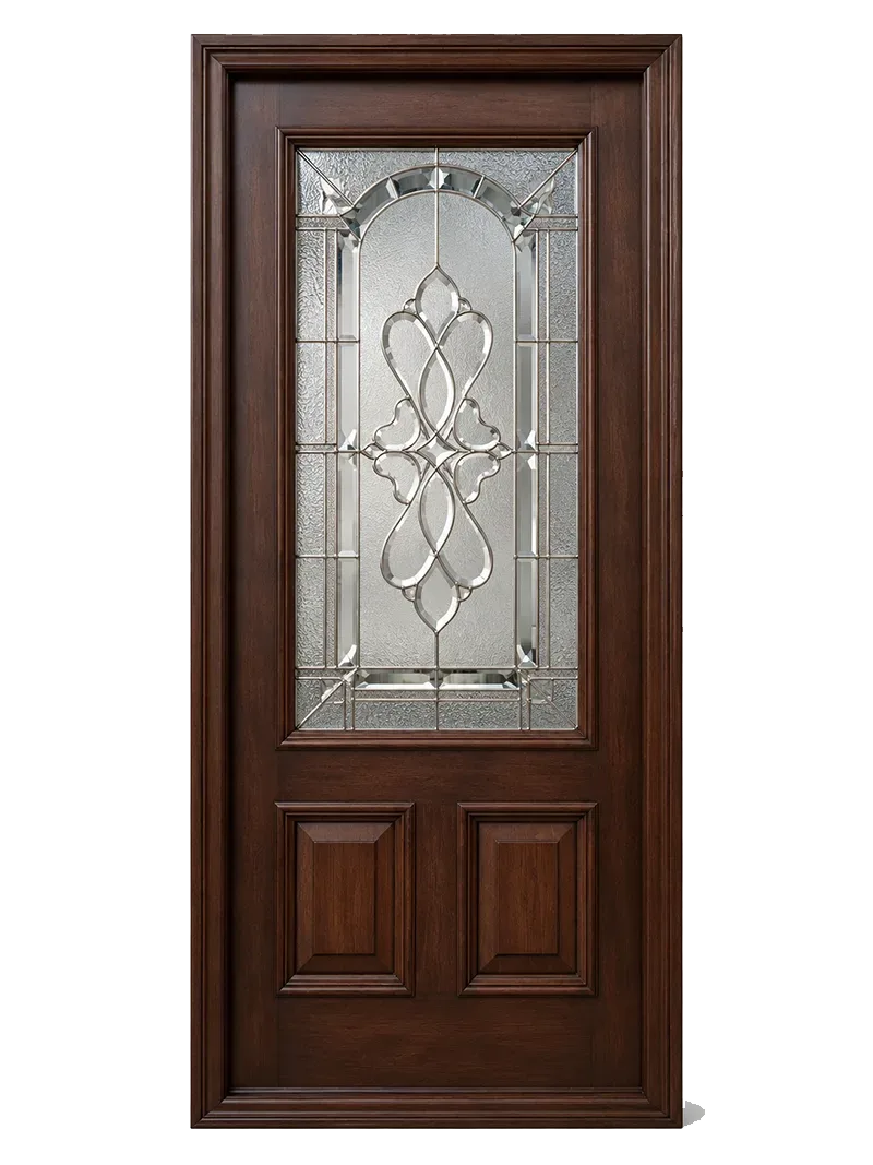 Traditional decorative glass door replacement