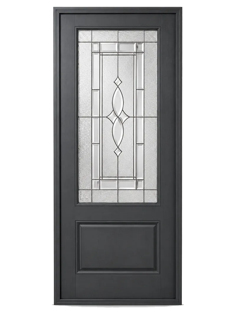 Transitional Decorative Glass door replacement