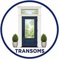 Transoms for Clear Glass Doors