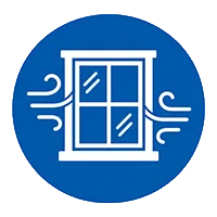 Drafts around door frames and window frames