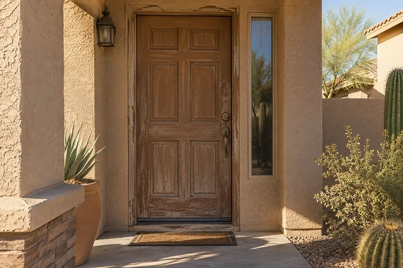 Entry Door Replacement in Phoenix - Before